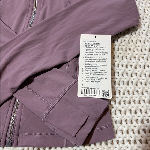 lululemon define cropped jacket nulu lavender lux - Picture 2 of 7